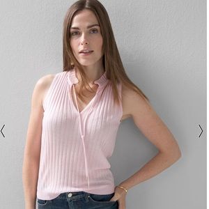 WHBM Sleeveless Pink Sweater